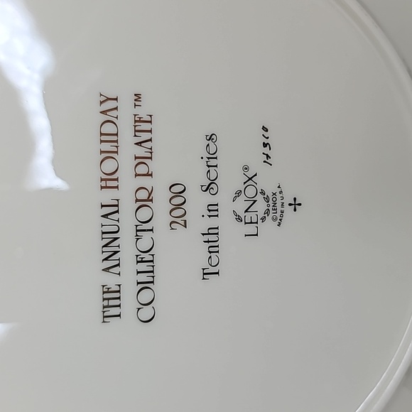 Lenox VTG 2000 Annual "Bringing Home Christmas" Holiday Collector Plate NIB/NWT - Picture 14 of 17